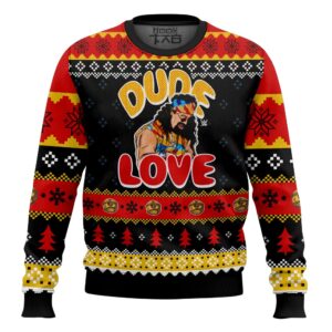 Dude Love Mick Foley Best Holiday Christmas Ugly Sweater Gifts For Family