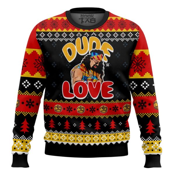 Dude Love Mick Foley Best Holiday Christmas Ugly Sweater Gifts For Family