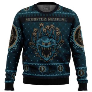 Dungeons And Dragons Monster Manual Gifts For Family Holiday Christmas Ugly Sweater