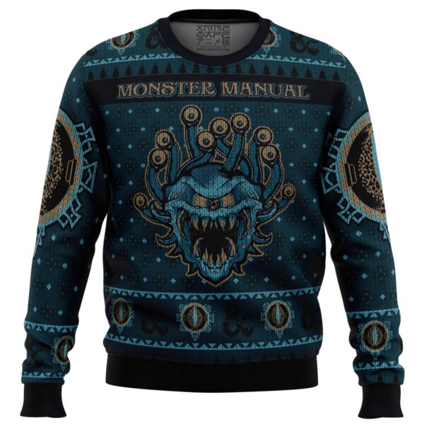 Dungeons And Dragons Monster Manual Gifts For Family Holiday Christmas Ugly Sweater