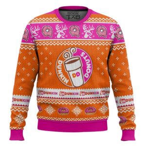 Dunkin’ Formerly Dunkin’ Donuts Best Holiday Christmas Ugly Sweater Gifts For Family