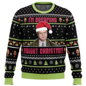 Dwight Christmas The Office Gifts For Family Holiday Christmas Ugly Sweater