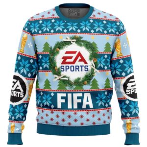 EA Sports FIFA Gifts For Family Holiday Christmas Ugly Sweater