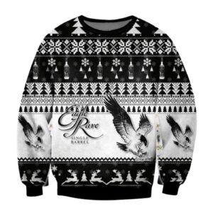 Eagle Rare Whiskey Bourbon 3D Christmas Knitting Pattern Best Holiday Christmas Ugly Sweater Gifts For Family Sweatshirt