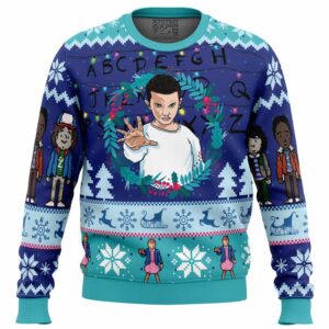 Eleven Stranger Things Gifts For Family Holiday Christmas Ugly Sweater