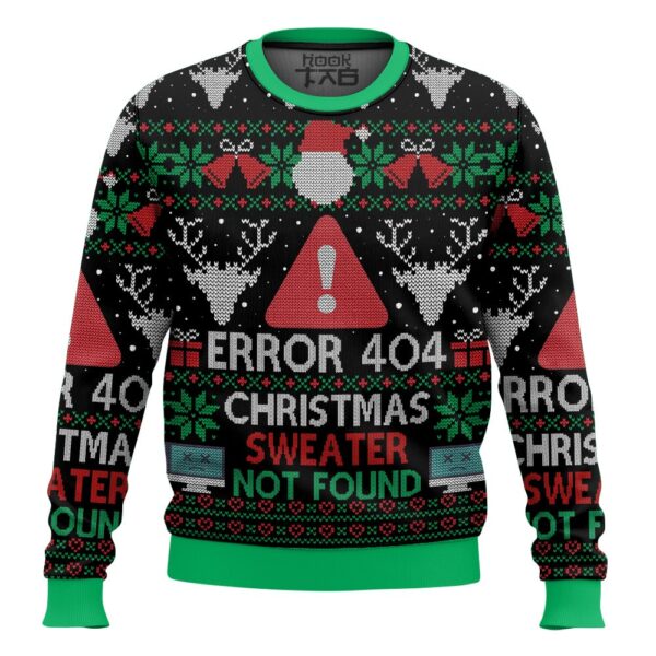 Error 404 Funny Xmas Not Found Gifts For Family Holiday Christmas Ugly Sweater