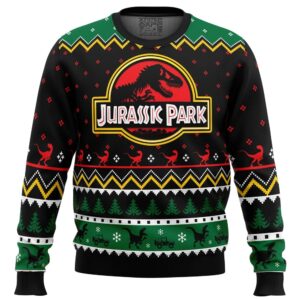 Ethics of Cloning Jurassic Park Gifts For Family Holiday Christmas Ugly Sweater