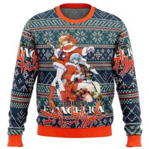 Evangelion Alt Gifts For Family Holiday Christmas Ugly Sweater