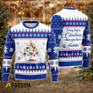 Everyday Is Christmas When U Have Hamm?s Beer Best Holiday Christmas Ugly Sweater Gifts For Family