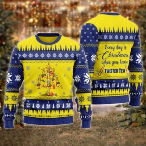 Everyday Is Christmas When U Have Twisted Tea Best Holiday Christmas Ugly Sweater Gifts For Family