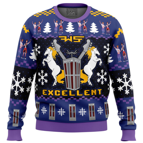 Excellent Bill and Ted Gifts For Family Holiday Christmas Ugly Sweater