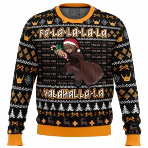 Falalala Valahalla Vinland Saga Best Gifts For Family For Holiday Christmas Ugly Sweater