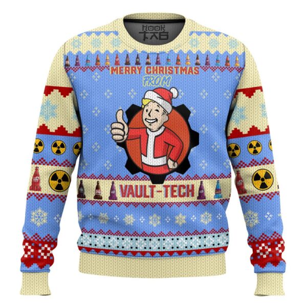 Fallout Merry Christmas From Vault-Tech Best Holiday Christmas Ugly Sweater Gifts For Family