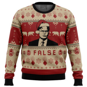 False The Office Gifts For Family Holiday Christmas Ugly Sweater