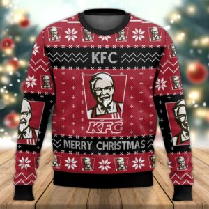 Fast Food KFC Best Holiday Christmas Ugly Sweater Gifts For Family