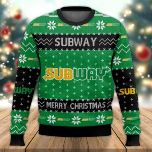 Fast Food Subway Best Holiday Christmas Ugly Sweater Gifts For Family