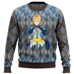 Fate Zero Saber Gifts For Family Holiday Christmas Ugly Sweater