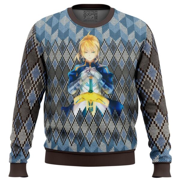 Fate Zero Saber Gifts For Family Holiday Christmas Ugly Sweater