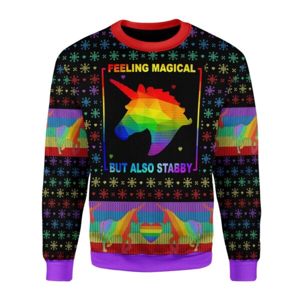 Feeling Magical But Also Stabby Best Gifts For Family For Holiday Christmas Ugly Sweater