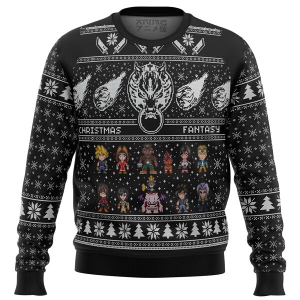 Final Fantasy 7 VII FF7 Gifts For Family Holiday Christmas Ugly Sweater