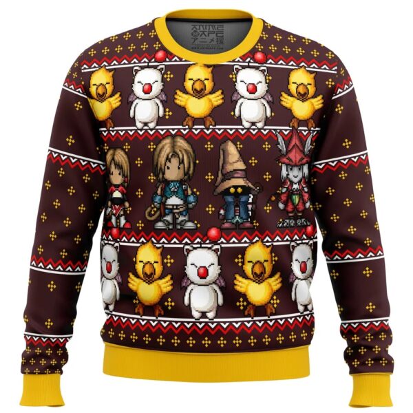 Final Fantasy Classic 8bit Gifts For Family Holiday Christmas Ugly Sweater