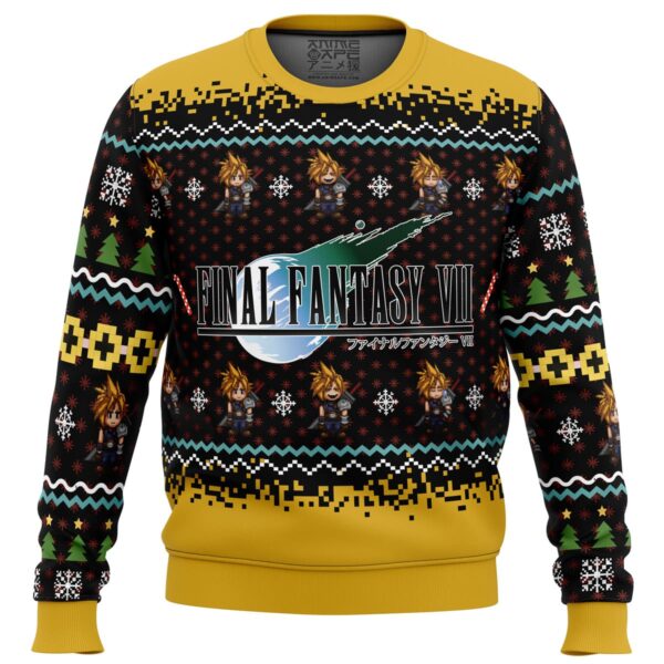 Final Fantasy VII Gifts For Family Holiday Christmas Ugly Sweater