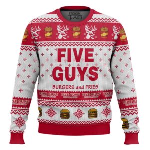 Five Guys Best Holiday Christmas Ugly Sweater Gifts For Family