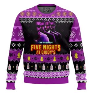 Five night at Diddy’s Best Holiday Christmas Ugly Sweater Gifts For Family