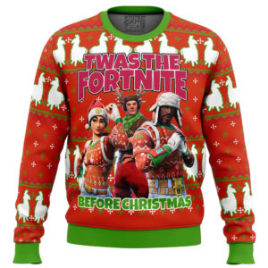 Fortnite Twas Night Gifts For Family Holiday Christmas Ugly Sweater