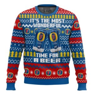 Fosters UK Beer Best Holiday Christmas Ugly Sweater Gifts For Family