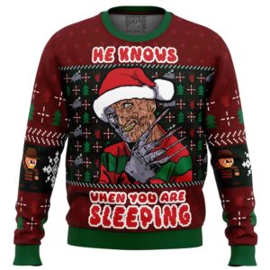 Fred Claws Christmas Freddy Krueger Gifts For Family Holiday Christmas Ugly Sweater