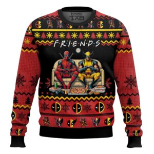 Friends Deadpool Wolverine Best Holiday Gifts For Family Christmas Ugly Sweater