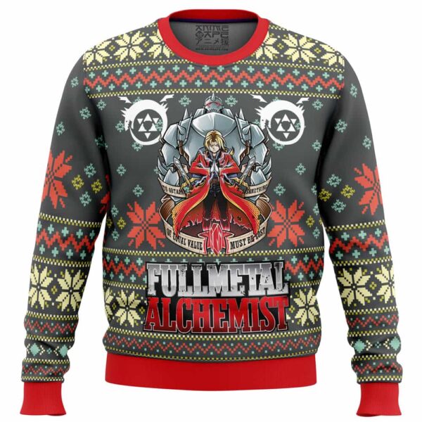 Fullmetal Alchemist Alt Gifts For Family Holiday Christmas Ugly Sweater