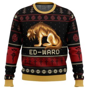 Fullmetal Alchemist Chimera Nina Tucker Ed-ward Gifts For Family Holiday Christmas Ugly Sweater