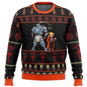 Fullmetal Alchemist Elrics Sprites Gifts For Family Holiday Christmas Ugly Sweater