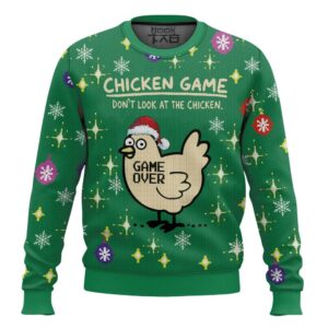 Funny Chicken Game Christmas Best Holiday Christmas Ugly Sweater Gifts For Family