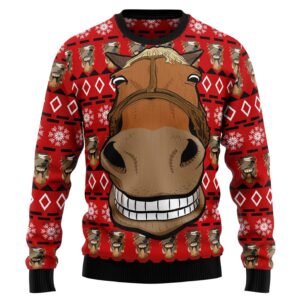 Funny Horse Christmas Gifts For Family Holiday Christmas Ugly Sweater