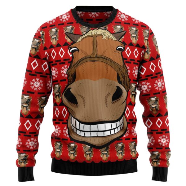 Funny Horse Christmas Gifts For Family Holiday Christmas Ugly Sweater