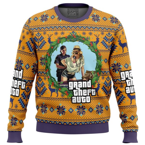 GTA Grand Theft Auto Gifts For Family Holiday Christmas Ugly Sweater