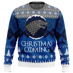 Game of Thrones Christmas is Coming Gifts For Family Holiday Christmas Ugly Sweater