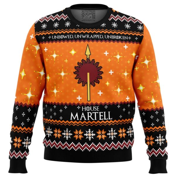 Game of Thrones House Martell Gifts For Family Holiday Christmas Ugly Sweater