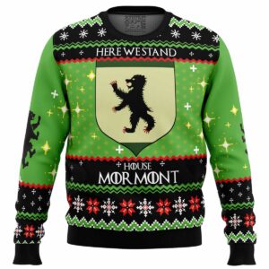 Game of Thrones House Mormont Gifts For Family Holiday Christmas Ugly Sweater