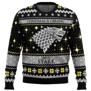 Game of Thrones House Stark Gifts For Family Holiday Christmas Ugly Sweater