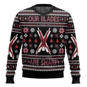 Game of Thrones Our Blades Are Sharp Christmas Best Holiday Christmas Ugly Sweater Gifts For Family