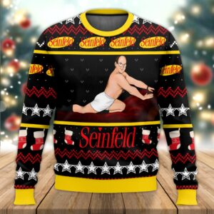 George Costanza Seinfield Best Holiday Christmas Ugly Sweater Gifts For Family