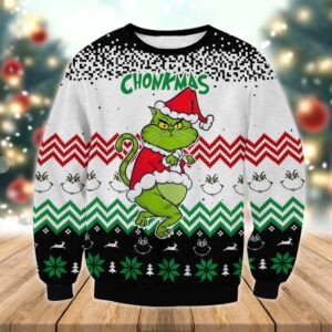 Get Grinch Cat Chonkmas Best Holiday Christmas Ugly Sweater Gifts For Family