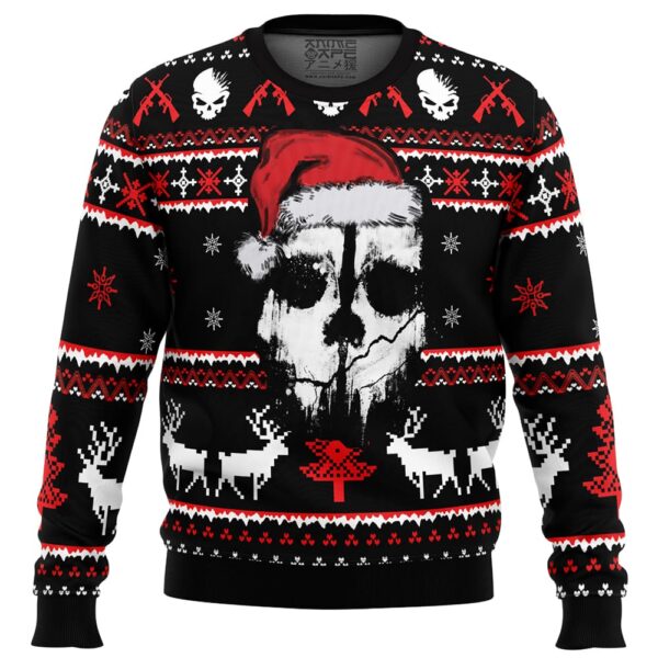 Ghost Call of Duty Gifts For Family Holiday Christmas Ugly Sweater