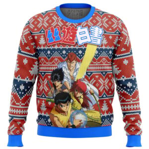 Ghost Fighter YuYu Hakusho Alt Gifts For Family Holiday Christmas Ugly Sweater