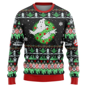 Ghostbuster Christmas Edition Custom Best Holiday Christmas Ugly Sweater Gifts For Family