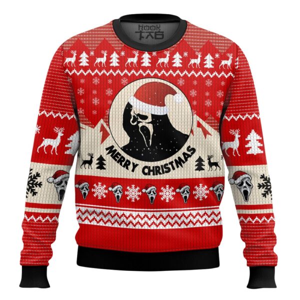 Ghostface Scream Best Holiday Christmas Ugly Sweater Gifts For Family